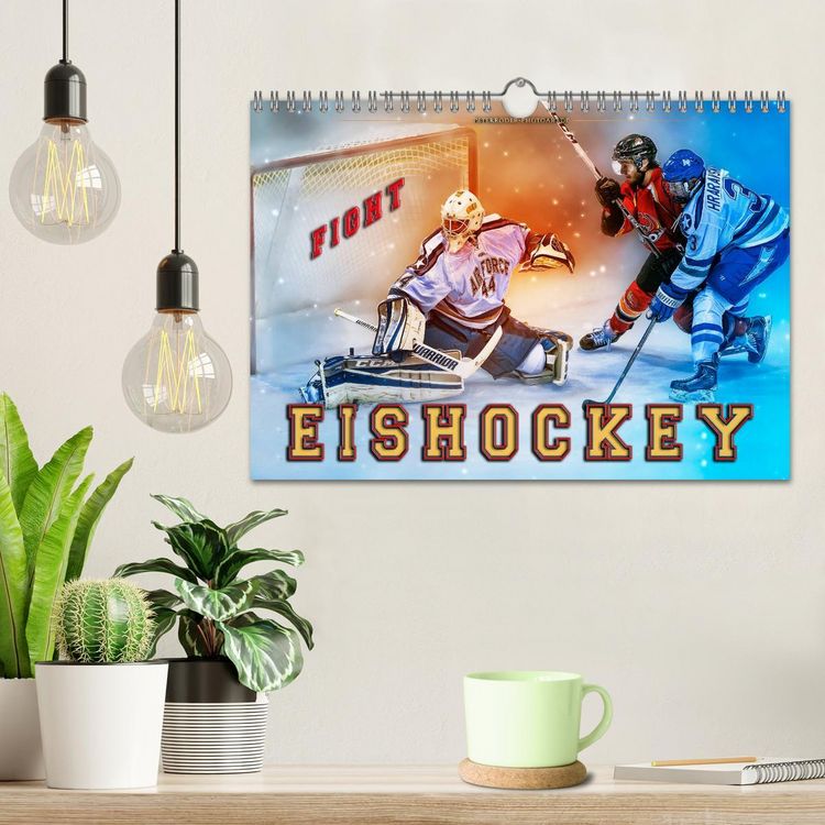 Produktbild: Eishockey - Fight (Wandkalender 2026 DIN A4 quer), CALVENDO Monatskalender
