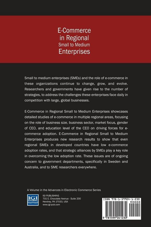 Produktbild: E-Commerce in Regional Small to Medium Enterprises
