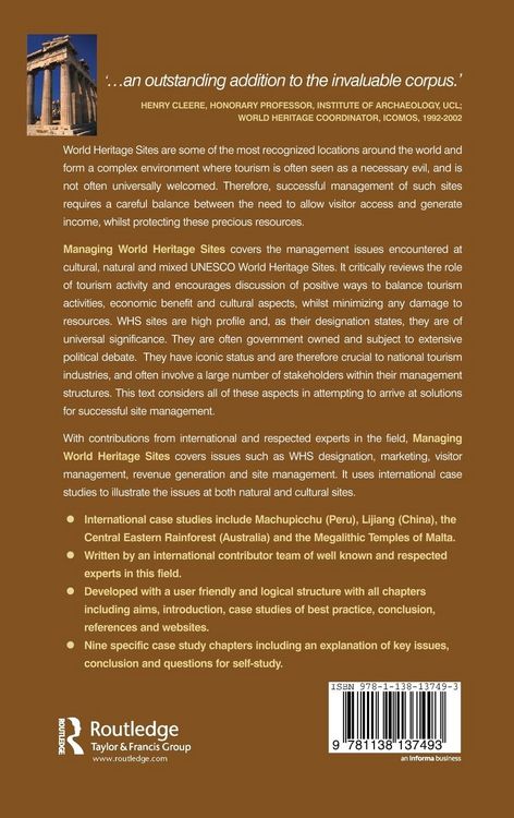 Produktbild: Managing World Heritage Sites