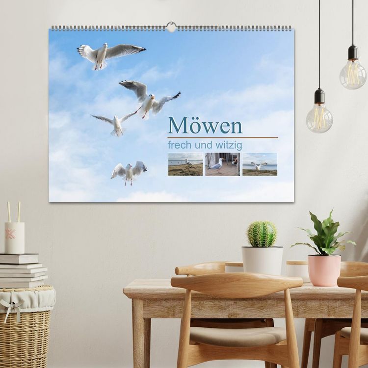 Produktbild: M&ouml;wen frech und witzig (Wandkalender 2026 DIN A2 quer), CALVENDO Monatskalender