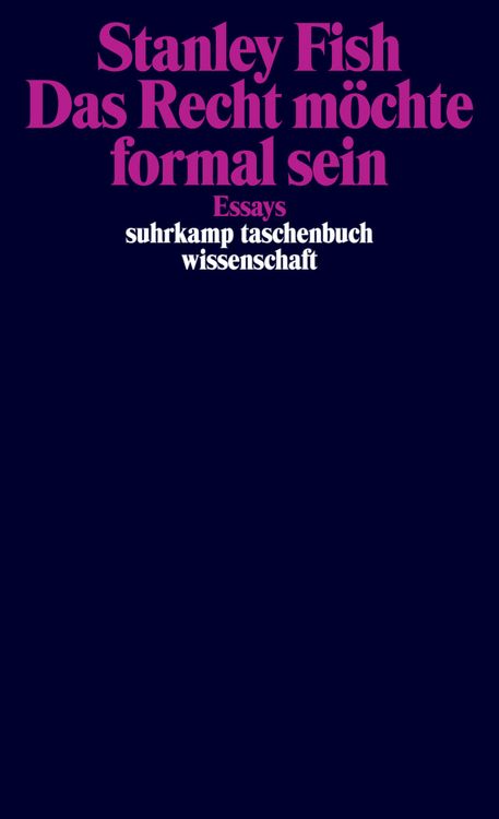 Produktbild: Das Recht m&ouml;chte formal sein