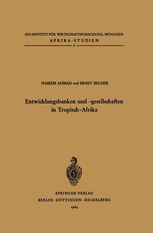 Produktbild: Entwicklungsbanken und -gesellschaften in Tropisch-Afrika