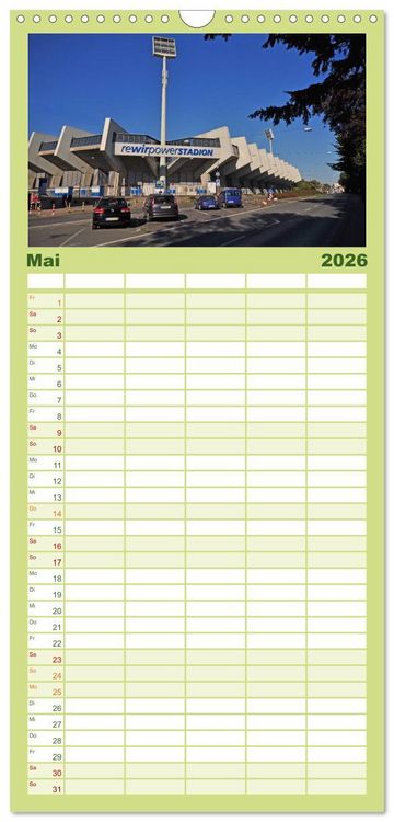 Produktbild: Familienplaner 2026 - Bochum mit 5 Spalten (Wandkalender, 21 x 45 cm) CALVENDO