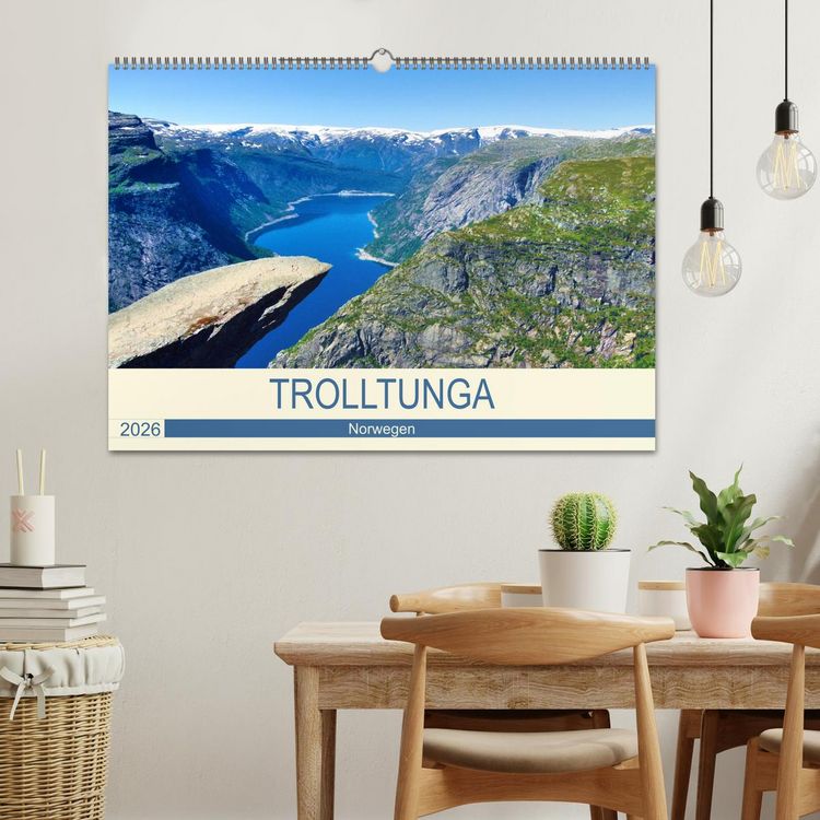 Produktbild: Trolltunga (Wandkalender 2026 DIN A2 quer), CALVENDO Monatskalender