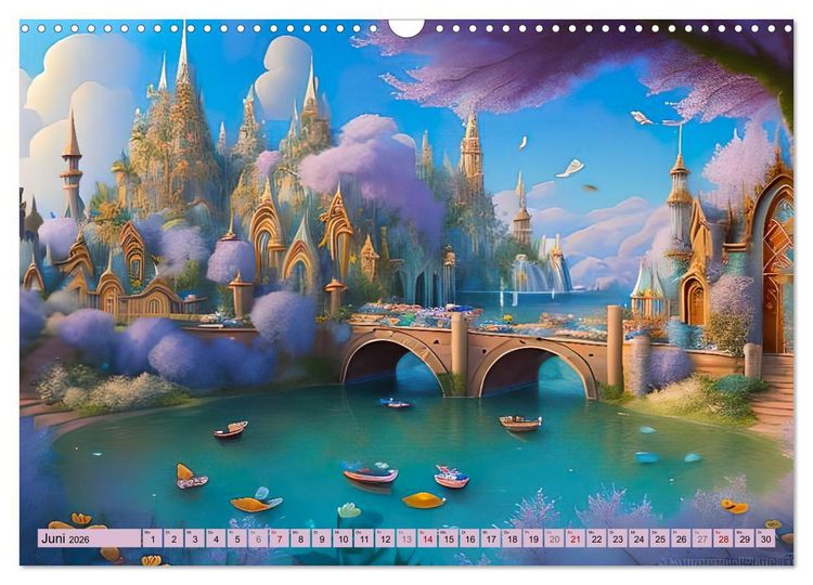 Produktbild: Zauberhafte M&auml;rchenzeit (Wandkalender 2026 DIN A3 quer), CALVENDO Monatskalender