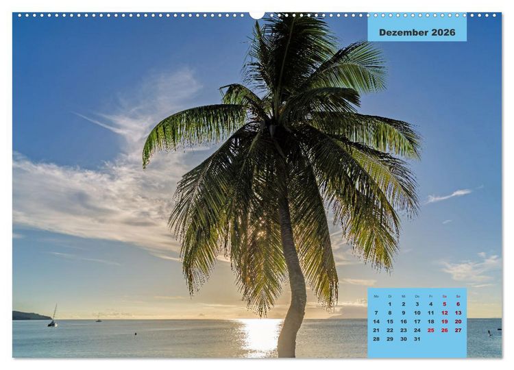 Produktbild: Ein Paradies aus Sand und Meer (Wandkalender 2026 DIN A2 quer), CALVENDO Monatskalender
