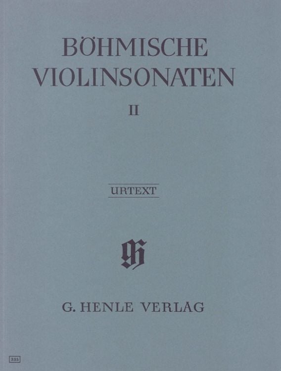 Produktbild: Violinmusik (Auswahlband) - Böhmische Violinsonaten, Band II