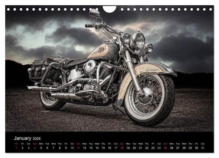 Produktbild: Motorbike Dreams (Wall Calendar 2026 DIN A4 landscape), CALVENDO 12 Month Wall Calendar