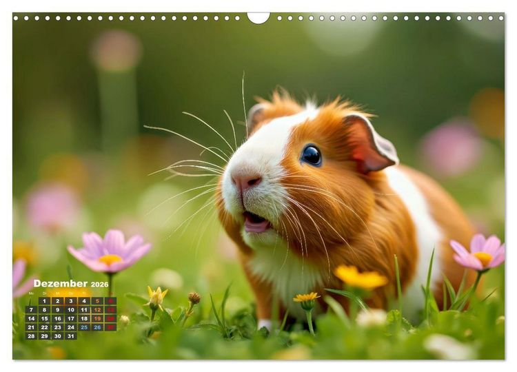 Produktbild: S&uuml;&szlig;e Meerschweinchen (Wandkalender 2026 DIN A3 quer), CALVENDO Monatskalender