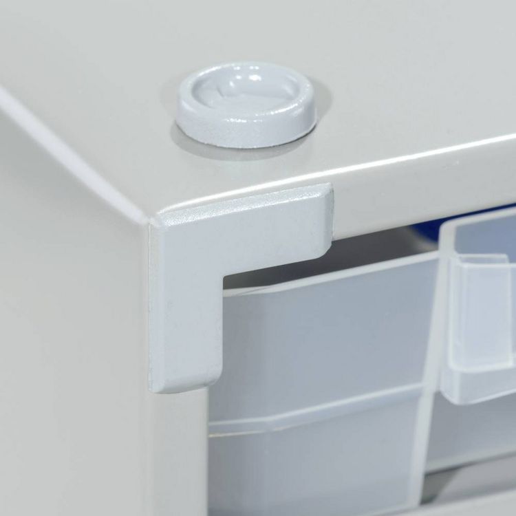 Produktbild: Allit 464830 Kleinteilmagazin VarioPlus ProM 57/120 (B x H x T) 300 x 565 x 140 mm Silber, Transparent 1 St.