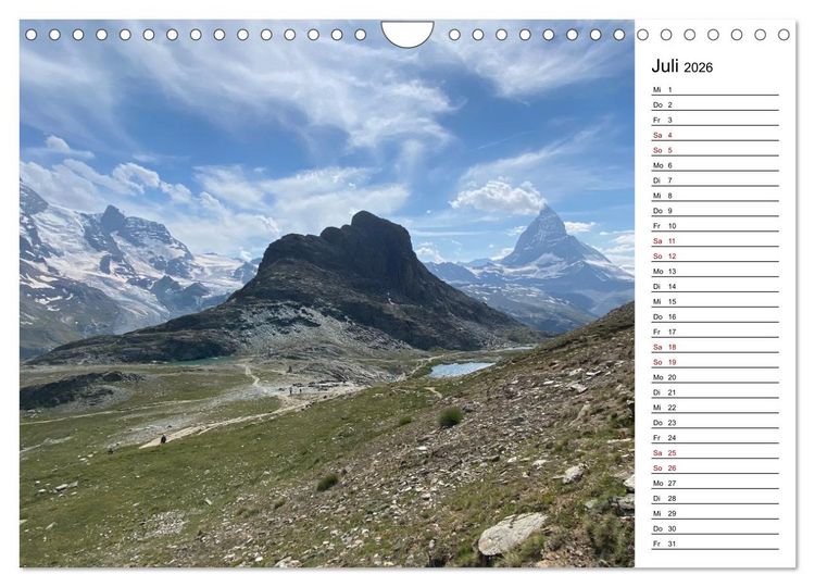 Produktbild: Alpenauszeit - Bergmomente f&uuml;rs Herz (Wandkalender 2026 DIN A4 quer), CALVENDO Monatskalender