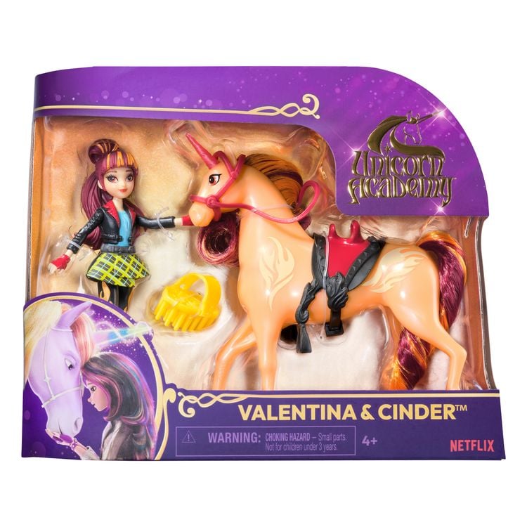 Produktbild: Unicorn Academy Valentina und Einhorn Cinder Set - ca. 12 cm