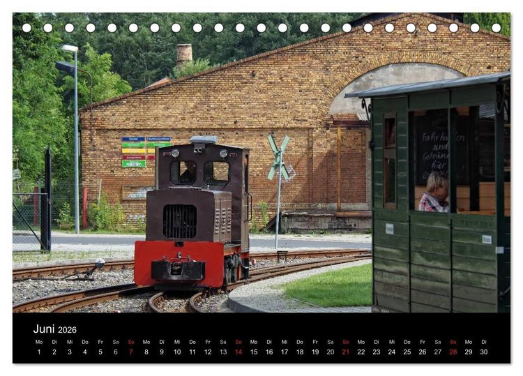 Produktbild: Waldeisenbahn Bad Muskau (Tischkalender 2026 DIN A5 quer), CALVENDO Monatskalender