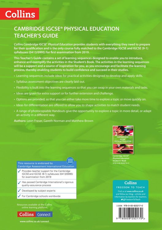 Produktbild: Cambridge IGCSE(TM) Physical Education Teacher's Guide