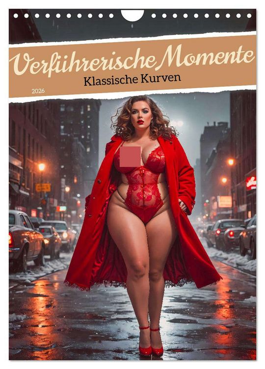 Produktbild: Verf&uuml;hrerische Momente - Klassische Kurven (Wandkalender 2026 DIN A4 hoch), CALVENDO Monatskalender