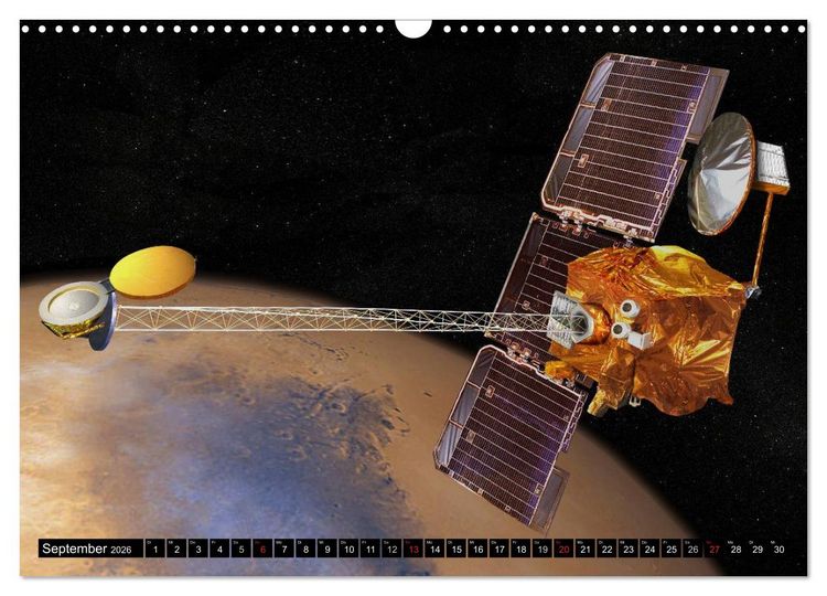 Produktbild: Missionen im Weltall (Wandkalender 2026 DIN A3 quer), CALVENDO Monatskalender