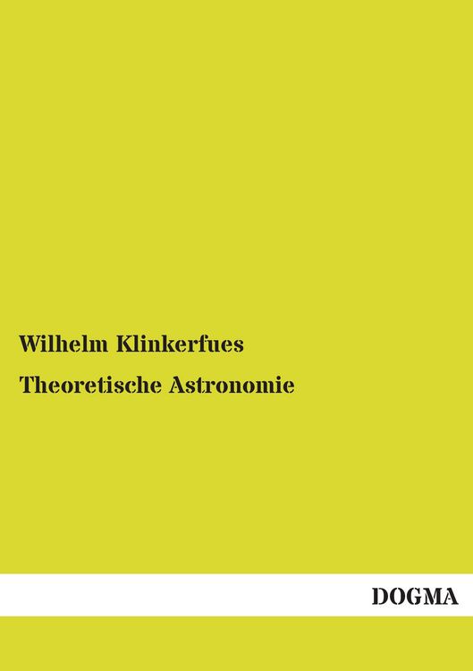 Produktbild: Theoretische Astronomie