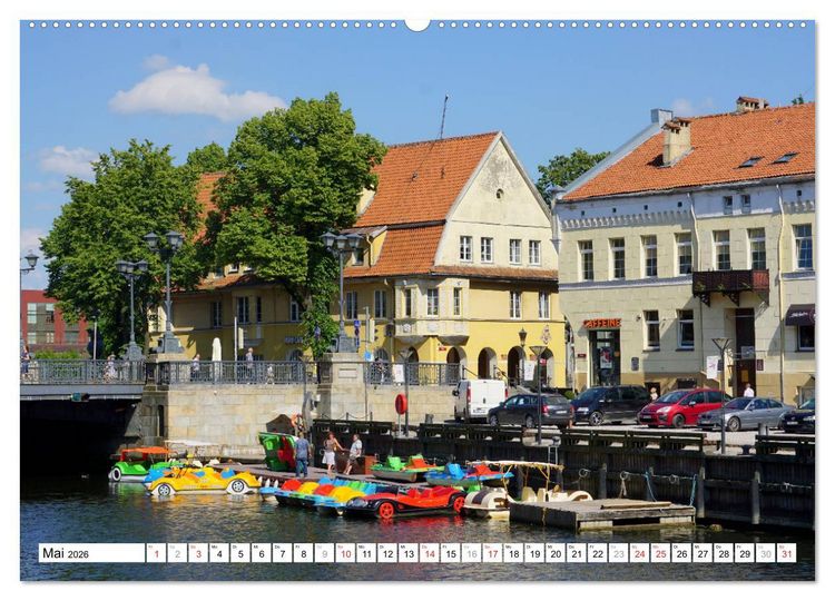 Produktbild: Memel - Klaipeda. Litauens Fenster zum Meer (hochwertiger Premium Wandkalender 2026 DIN A2 quer), Kunstdruck in Hochglanz