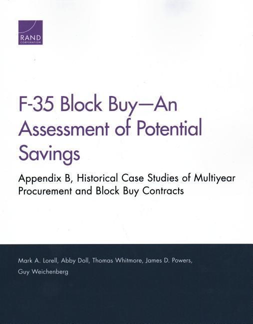 Produktbild: F-35 Block Buy--An Assessment of Potential Savings