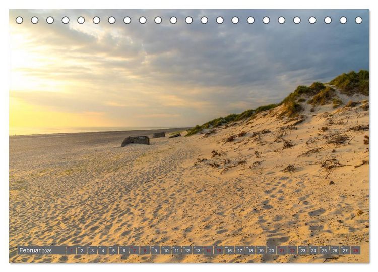 Produktbild: D&auml;nemark - Die wundersch&ouml;ne Westk&uuml;ste (Tischkalender 2026 DIN A5 quer), CALVENDO Monatskalender