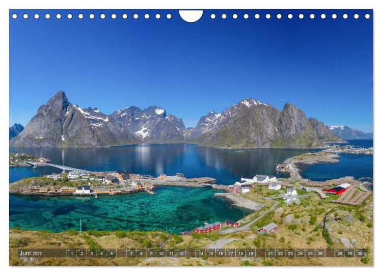 Produktbild: Die Farben Skandinaviens (Wandkalender 2027 DIN A4 quer), CALVENDO Monatskalender