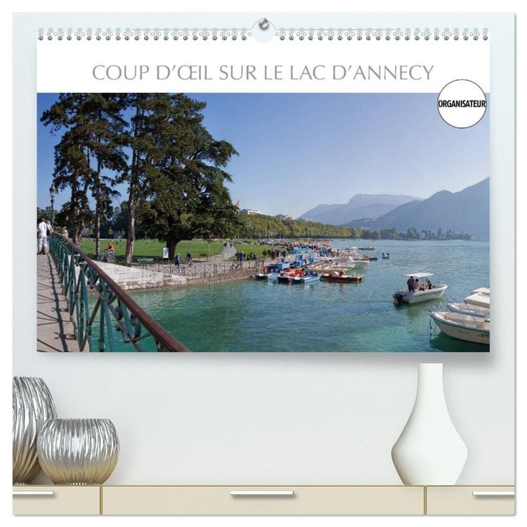 Produktbild: Coup d'&oelig;il sur le Lac d'Annecy (Calendrier mural 2026 DIN A2 vertical) calendrier de bureau