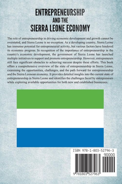 Produktbild: Entrepreneurship and The Sierra Leone Economy