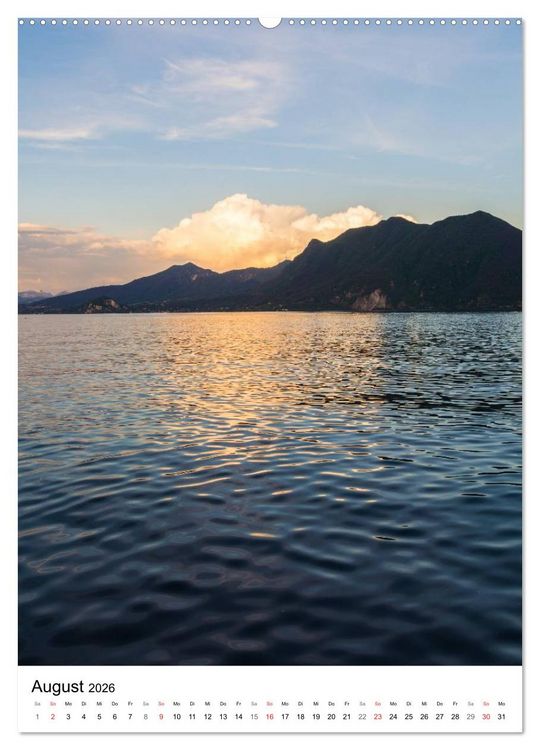 Produktbild: Lago Maggiore - Das Westufer (hochwertiger Premium Wandkalender 2026 DIN A2 hoch), Kunstdruck in Hochglanz