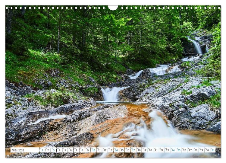 Produktbild: Am Wasser entlang in den Alpen (Wandkalender 2026 DIN A3 quer), CALVENDO Monatskalender