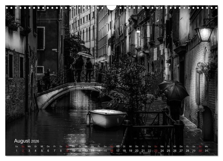 Produktbild: Venedig - Licht und Schatten (Wandkalender 2026 DIN A3 quer), CALVENDO Monatskalender