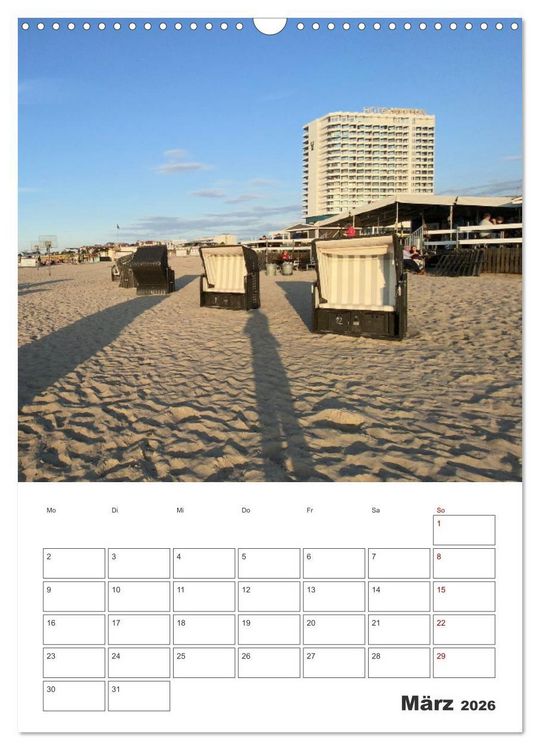 Produktbild: Warnem&uuml;nde Urlaub f&uuml;r zu Hause (Wandkalender 2026 DIN A3 hoch), CALVENDO Monatskalender