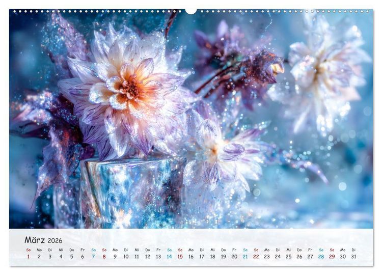 Produktbild: Florale Kompositionen (Wandkalender 2026 DIN A2 quer), CALVENDO Monatskalender