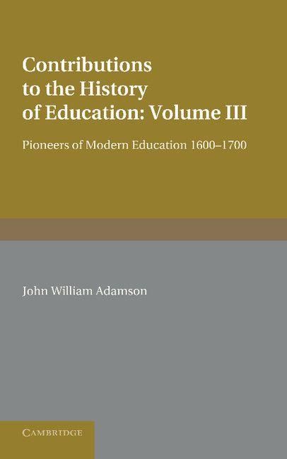 Produktbild: Contributions to the History of Education