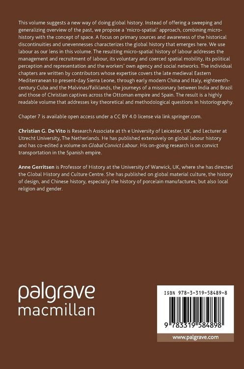 Produktbild: Micro-Spatial Histories of Global Labour