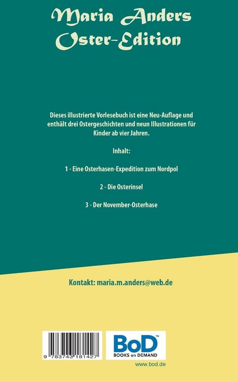 Produktbild: Maria Anders Oster-Edition