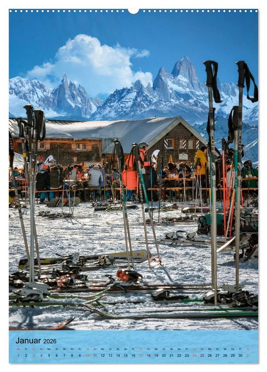 Produktbild: Endlich wieder Skifahren (Wandkalender 2026 DIN A2 hoch), CALVENDO Monatskalender