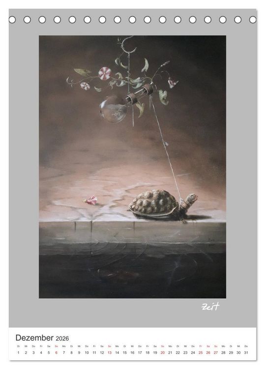 Produktbild: ART der Stille (Tischkalender 2026 DIN A5 hoch), CALVENDO Monatskalender