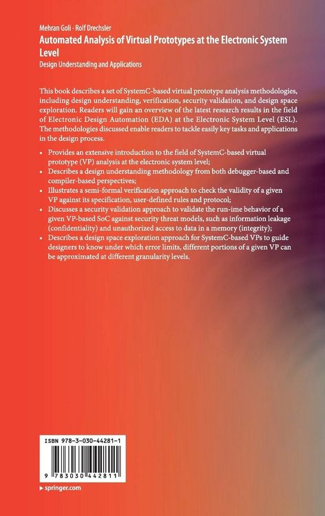 Produktbild: Automated Analysis of Virtual Prototypes at the Electronic System Level