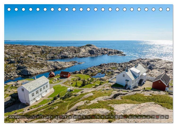 Produktbild: Norwegens S&uuml;den (Tischkalender 2026 DIN A5 quer), CALVENDO Monatskalender