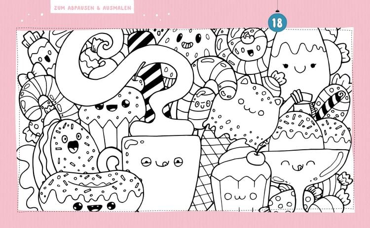 Produktbild: Mein Kawaii-Adventskalender-Buch: Cute Christmas
