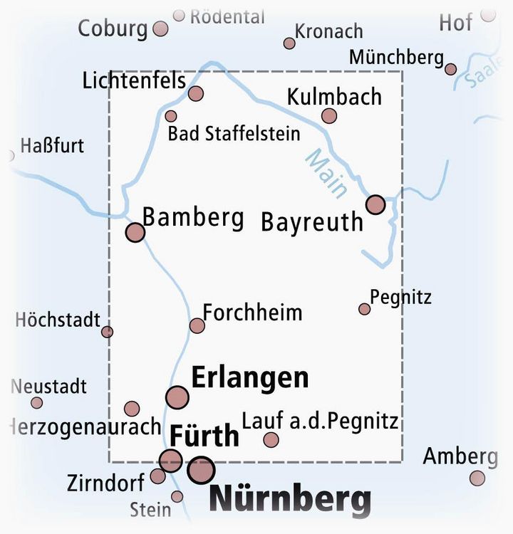 Produktbild: Fr&auml;nkische Schweiz, Bamberg - Bayreuth, Forchheim - Erlangen 1:100 000