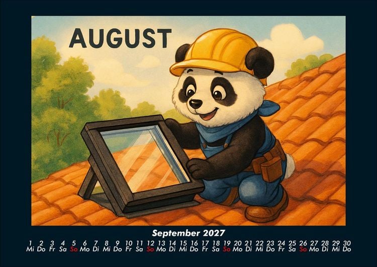 Produktbild: Pippin als Dachdecker-Azubi 2027 Fotokalender DIN A4
