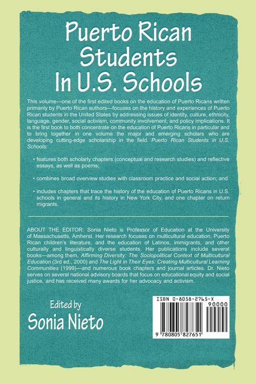 Produktbild: Puerto Rican Students in U.s. Schools