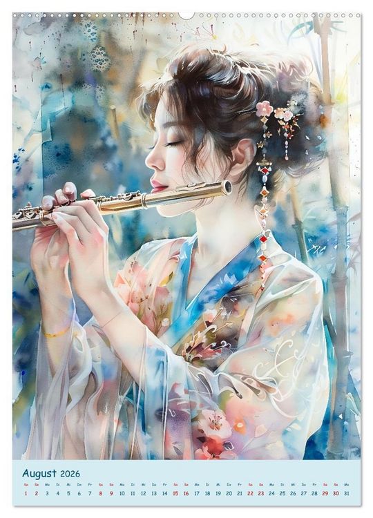 Produktbild: Die Farben der Musik (hochwertiger Premium Wandkalender 2026 DIN A2 hoch), Kunstdruck in Hochglanz