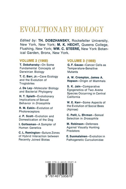 Produktbild: Essays in Evolution and Genetics in Honor of Theodosius Dobzhansky