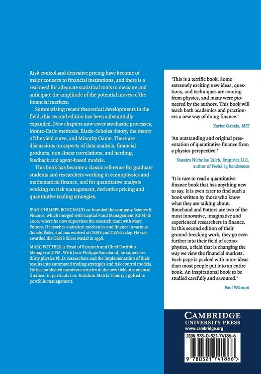 Produktbild: Theory of Financial Risk and Derivative Pricing