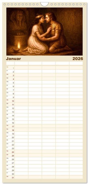 Produktbild: Familienplaner 2026 - Die ber&uuml;hmtesten Opern der Welt mit 5 Spalten (Wandkalender, 21 x 45 cm) CALVENDO