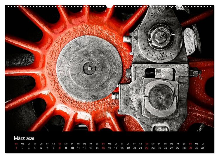 Produktbild: Lokomotiven 2026 (hochwertiger Premium Wandkalender 2026 DIN A2 quer), Kunstdruck in Hochglanz