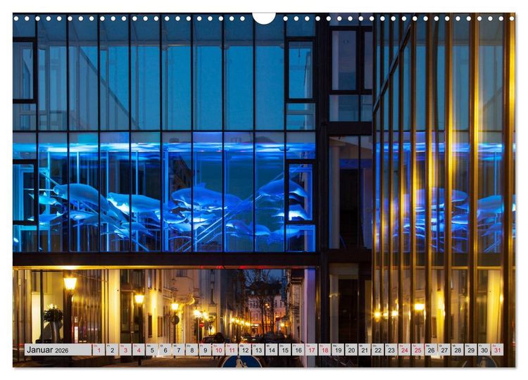 Produktbild: Es wird Nacht in Duisburg (Wandkalender 2026 DIN A3 quer), CALVENDO Monatskalender