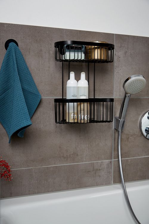 Produktbild: Wandregal 2 Etagen Classic Plus Black, mit hochwertigem Rostschutz